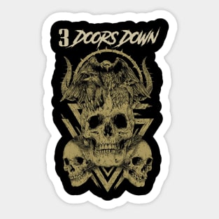 3 DOORS DOWN BAND Sticker